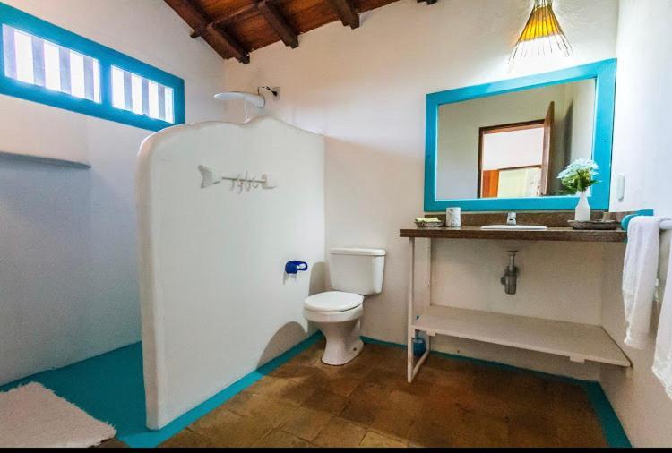 Bed and Breakfast Espelho Bahia Blue House Прая-ду-Эспелью Экстерьер фото