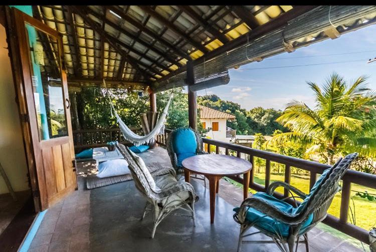 Bed and Breakfast Espelho Bahia Blue House Прая-ду-Эспелью Экстерьер фото