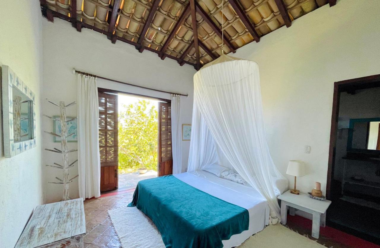 Bed and Breakfast Espelho Bahia Blue House Прая-ду-Эспелью Экстерьер фото